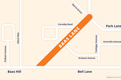 map image of Baas lane