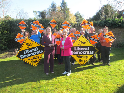 Daisy Cooper and Helen Campbell in Stortford