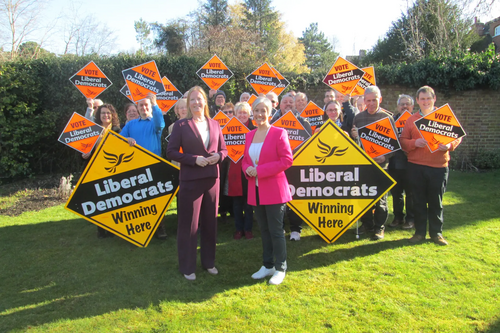 Daisy Cooper and Helen Campbell in Stortford